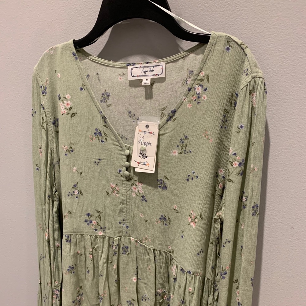 Hippie rose blouse